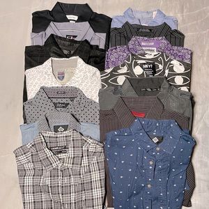 Mens Medium Dress Shirts (x14)